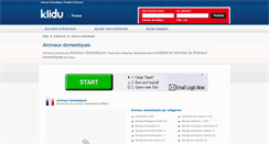 Desktop Screenshot of animaux.klidu.com