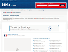 Tablet Screenshot of animaux.klidu.com